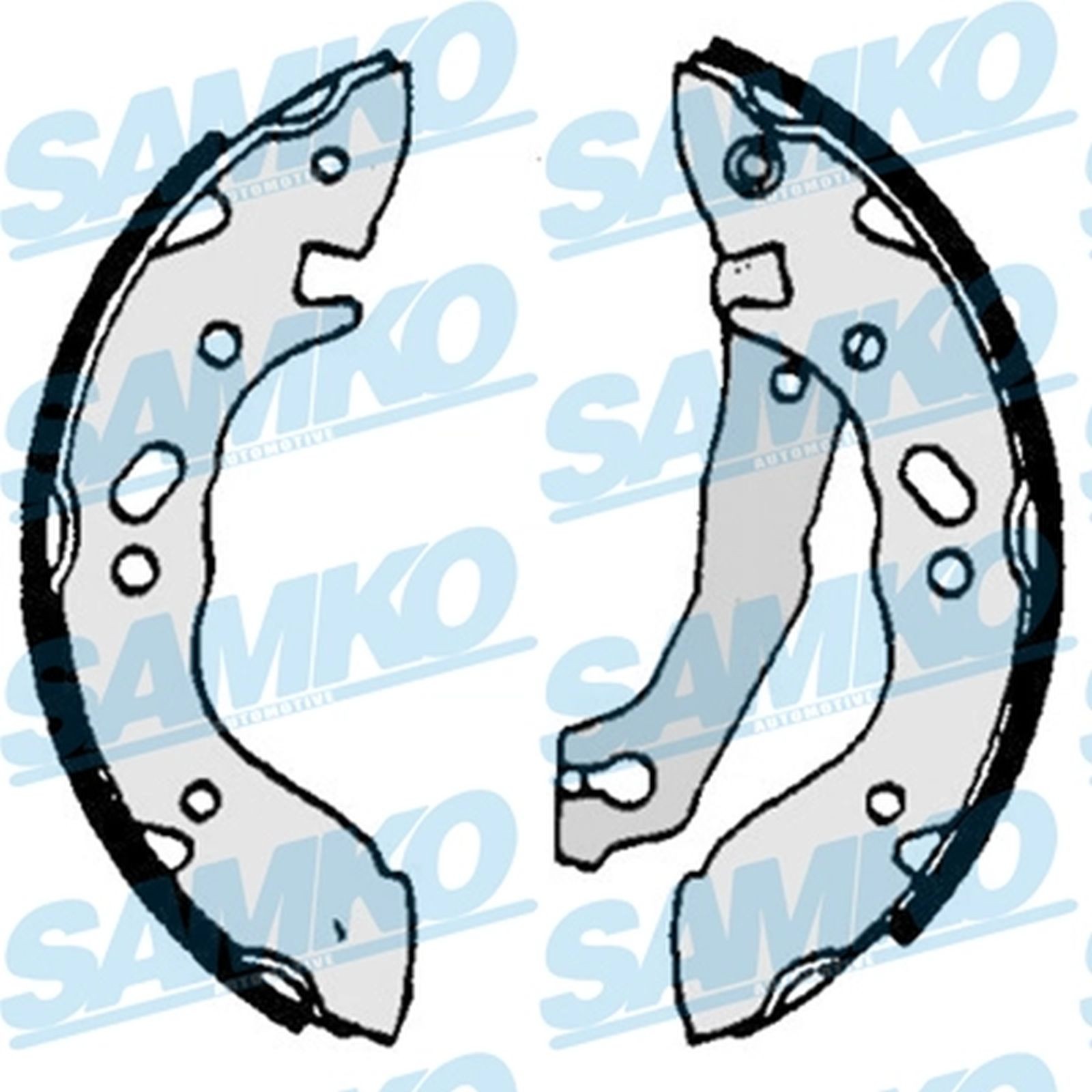 ORIGINAL® SAMKO Bremsbackensatz Hinten für Hyundai ACCENT I PONY PONY / EXCEL