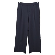 Halara Women's Pleated Wide Leg Pull on Pants Blue Large
