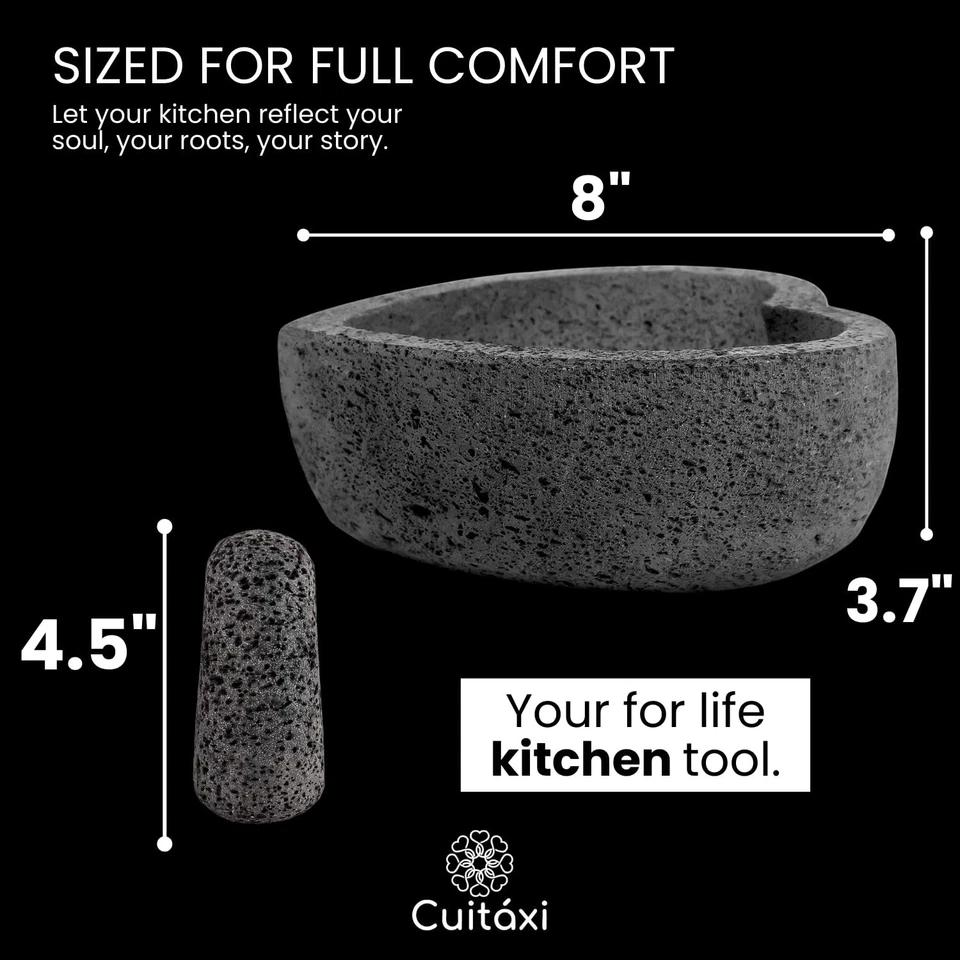 El Corazón 原装 Molcajette 墨西哥 - molcajette de Corazon Piedra — 第 4/4 张图片