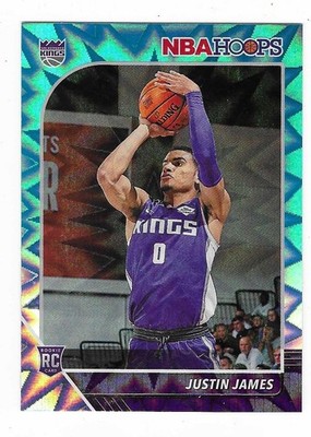 2019-20 NBA HOOPS JUSTIN JAMES TEAL EXPLOSION RC #244 KINGS