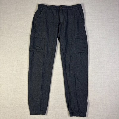 Helly Hansen Wool Blend Cargo Jogger Pants  Mens Large Gray