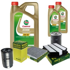 INSPEKTIONSKIT FILTER CASTROL 7L ÖL 5W30 für KIA Carens III UN 2.0 CRDi 135
