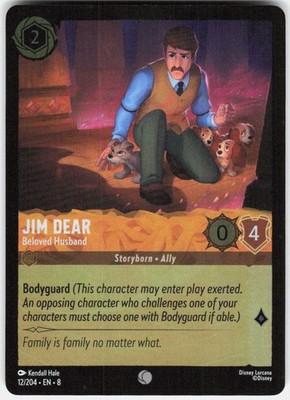 Jim Dear Beloved Husband Foil 12/204 Reign of Jafar Disney Lorcana