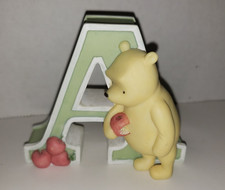 Disney Classic Winnie the Pooh Bear Alphabet Letter A For Apple Michel Company