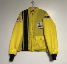 70s 80s Ford Yellow Racing Jacket Full Zip Co...
