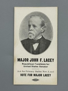 c 1900 IOWA REPUBLICAN US SENATE Candidate MAJOR JOHN F LACEY Political Campaign