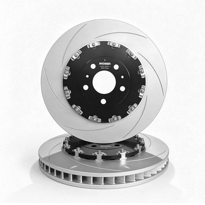 For Audi Quattro RS4 A4 B7 Two-piece floating slotted front Brake rotors ø365 mm