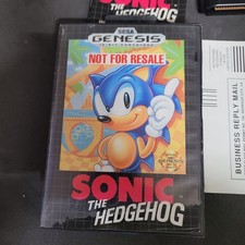 SEGA Sonic the Hedgehog Sega Genesis, Not For Resale, Manual Included, CIB