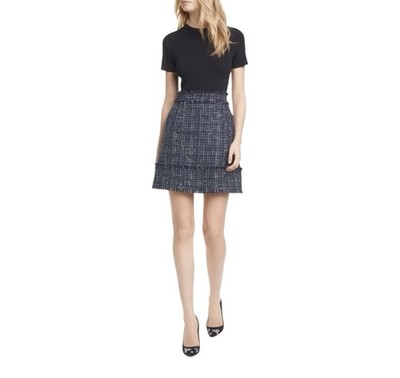 New Ted Baker London Fearnic Layered Look Dress Women s Size 1 Short Sleeve