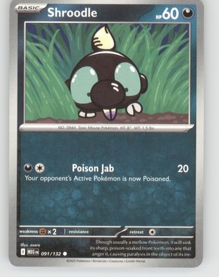 Shroodle Common ME01: Mega Evolution 091/132 NM