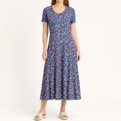 #ad Draper James Tammy Midi T Shirt Dress in the Spring Ditsy Floral Women#x27;s Medium $19.99