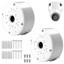 2 Pack Dome Camera Junction Box,Security Camera Bracket,CCTV IP Surveillance ...