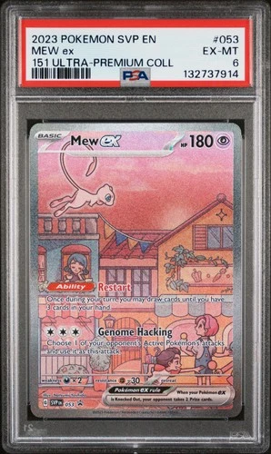 2023 POKEMON SVP EN-SV BLACK STAR PROMO 151 ULTRA-PREM COLL #053 MEW EX PSA 6