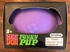 Schylling NEEDOH Funky Pup Purple Edition Sensory Squishy - Authentic NIB