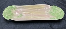 Royal Winton Grimwades Rhubarb Dish Platter Plate Glazed Celery Serving Vintage