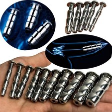 Metal Short Urethral Sounds Hollow Penis Plug Dilator Stretcher Enhancer For Man