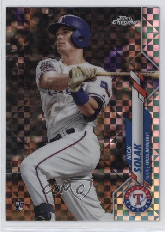 2020 Topps Chrome X-Fractor Nick Solak #33 15qi
