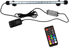 15-Inch Submersible LED Aquarium Light with 21 Colors and Adjustable Brightness