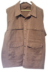 MINT CONDITION Filson Rare Tin Cloth Cruiser Jacket 10074 Brown 48 XXL USA Made