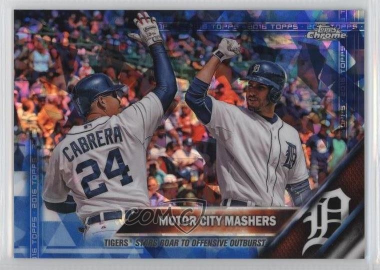 2016 Topps Box Set Chrome Sapphire Edition /250 Miguel Cabrera JD Martinez 2f4