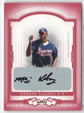 2004 Donruss Classics #177 Merkin Valdez Significant Signatures Red #/250