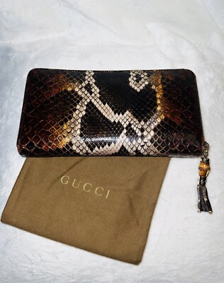 どらどら様✨GUCCI オフィディア スネークレザー コンチネンタルウォレット オフィディア〕スネークレザー コンチネンタルウォレット ・ベージュ