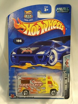 2003 Hot Wheels Final Run Ambulance #196