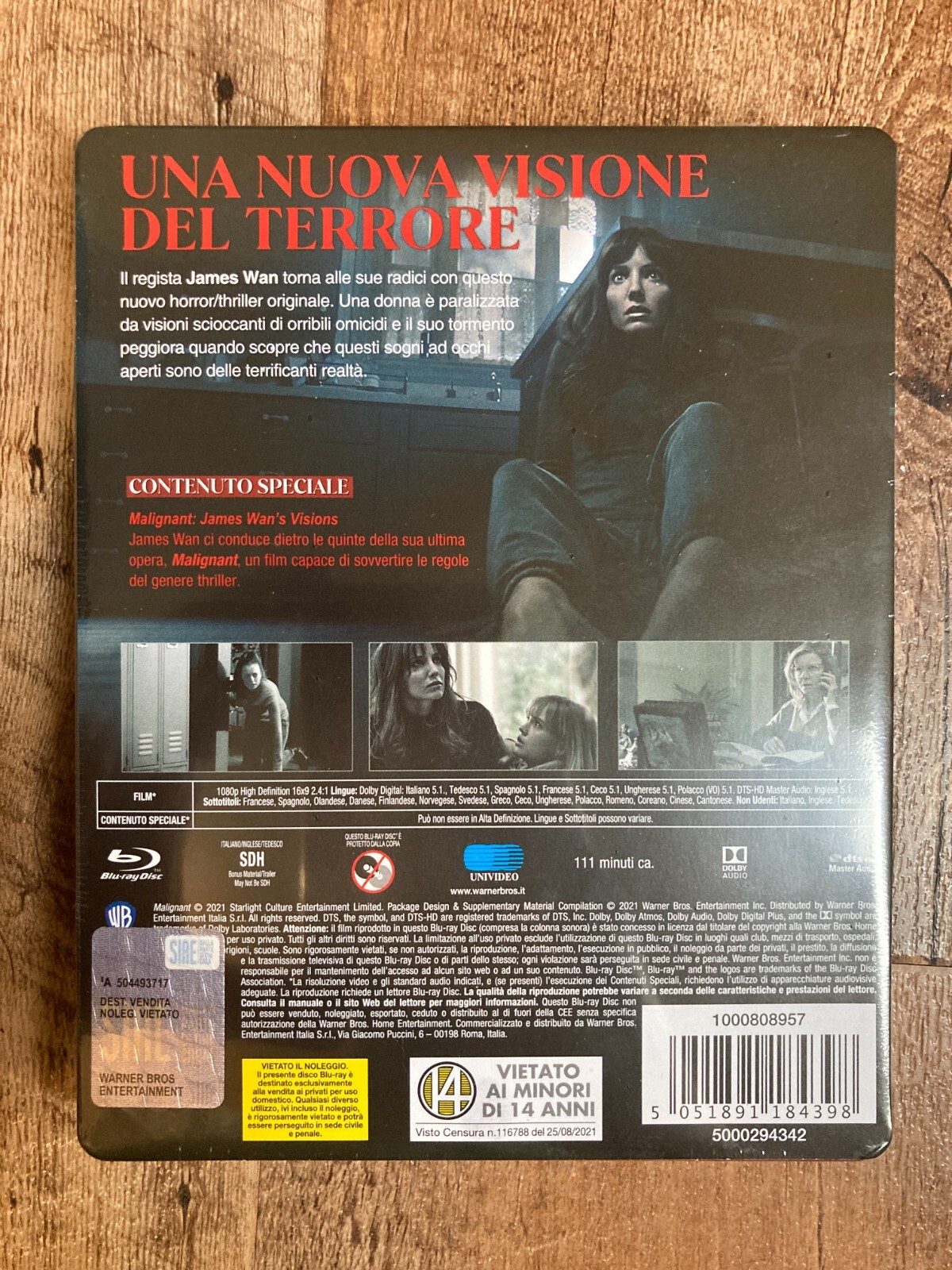 Malignant w. Steelbook (Bluray, 2021, EU Import, Region Free) *NEW