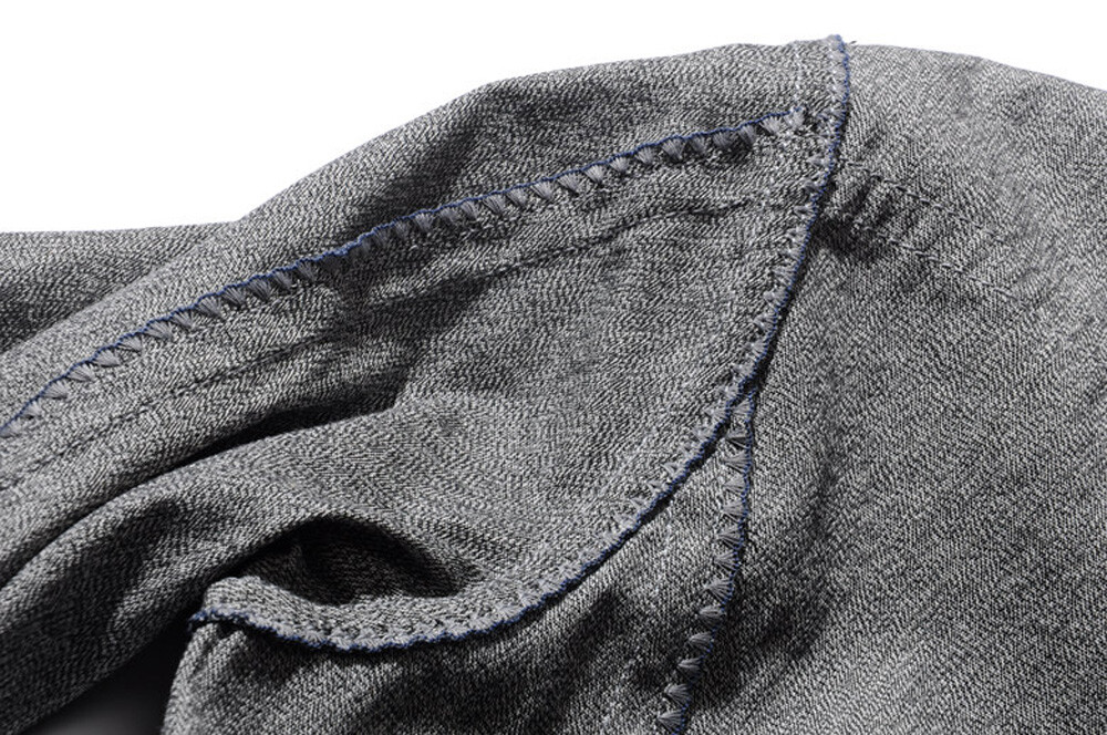 Men's Saltandpepper Shirt Denim Shirt Long Sleeve Shirt Work Top