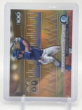 2024 Bowman Chrome CARSON ROCCAFORTE Top 100 Gold Refractor /50