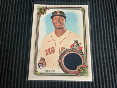 2023 TOPPS ALLEN GINTER BRAYAN BELLO *GAME JERSEY NAVY BLUE RELIC*  RED SOX