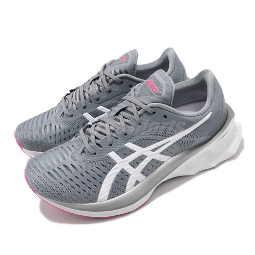 Asics novablast Gris Blanco Fucsia Mujer Road Zapatillas ffblast  1012A584-020 | eBay