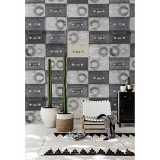 Retro Cassets nursery renters design wall mural paper Home Decor