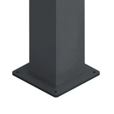 Dreamgarden Pfosten 3m ALU Fußplatte Aluminium Anthrazit Terrassenüberdachung