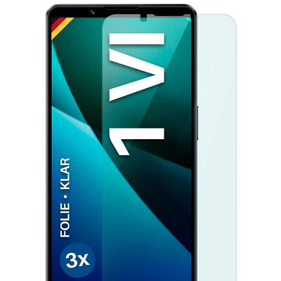 3x Schutzfolie für Sony Xperia 1 VI Displayschutz Handyfolie flexibel kein Glas