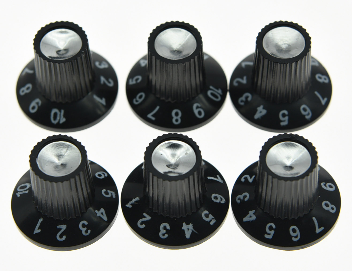 Confezione 6 Amplificatori per Chitarra AMP Knobs Skroted Knobs Adatto Fender