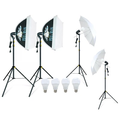 LINCO Studio Light Kit Photo Studio Photography Continuous Lighting Stand Set