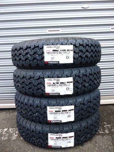 14 In Tire YOKOHAMA Y828 Geolander KT 145/80R12 Tires Snow Mud New - Foto 3