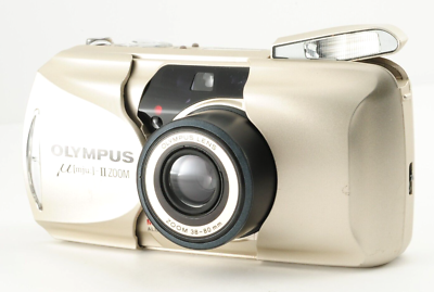 OLYMPUS μ[mju:]-II ZOOM VF Near MINT ] Olympus μ mju II Zoom VF Point &Shoot 35mm Film Camera