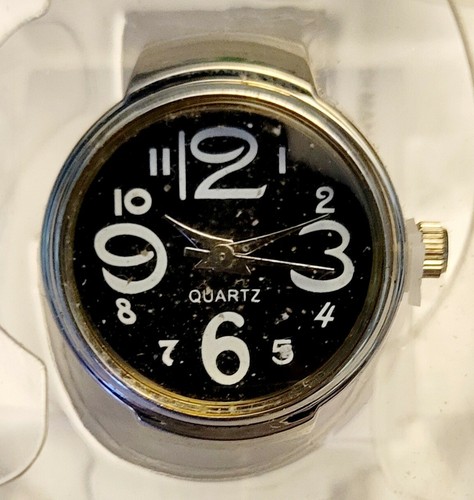 Elastic Quartz Analog Finger Ring Watch Big Number Dial Fashion-Choice of Color - Picture 6 of 8