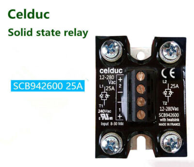 Celduc solid state relay SCB942600 25A DC control AC