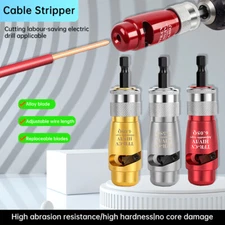 Wire Stripping & Twisting Tool Electrical Drill Wire Stripper Cable Nut Twister