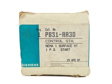 Siemens PBS1-AA3D control station nema 1 pushbutton start surface mount