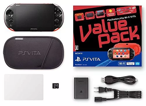 NEW SONY Japan PlayStation PS Vita Value Pack Wi-Fi Model PSV