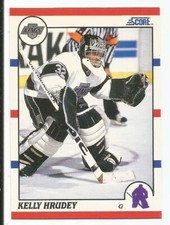 KELLY HRUDEY 1990-91 SCORE CARD NEAR MINT+ CONDITION