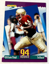 1994 Pinnacle Score '94 Rookie NFL Card #298 William Floyd San Francisco 49ers. rookie card picture