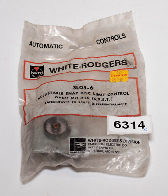 White Rodgers 3L05-6 Adjustable Snap Disc Fan Control