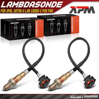 2x Lambdasonde Diagnosesonde Nach Kat für Opel Astra H A04 Corsa C F08 Saab 9-3