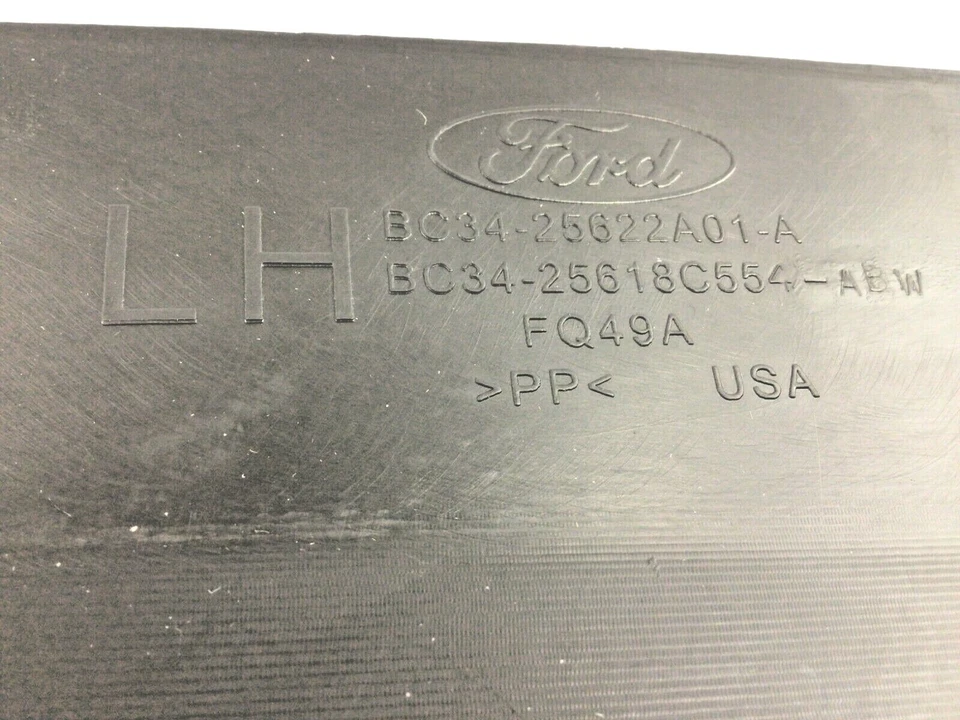 Ford Super Duty F650 F750 2004-2022 negro lado del conductor protector asiento delantero nuevo OEM Foto 3 de 4