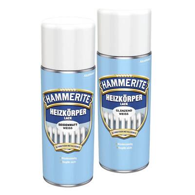 Hammerite HEIZKÖRPER-LACK Spray 400ml Metallschutz Rostschutz Weiß